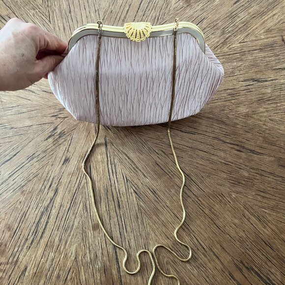 Goldco Handbags - Goldco 70s Vintage Blush Pink Evening Bag / Purse
